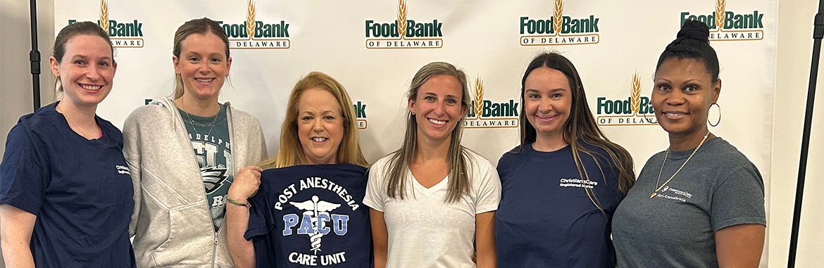 Group at Food Bank charity event