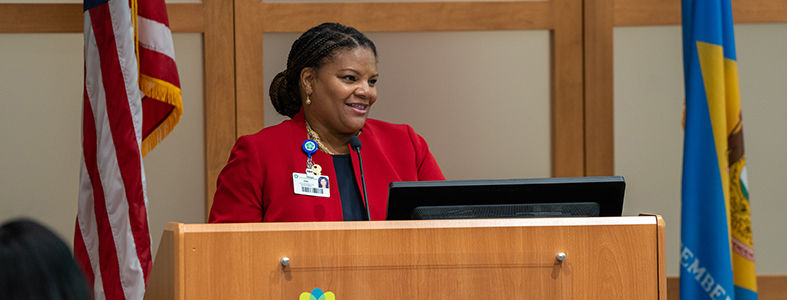 ChristianaCare's Dia Williams speaks at Proudford Event