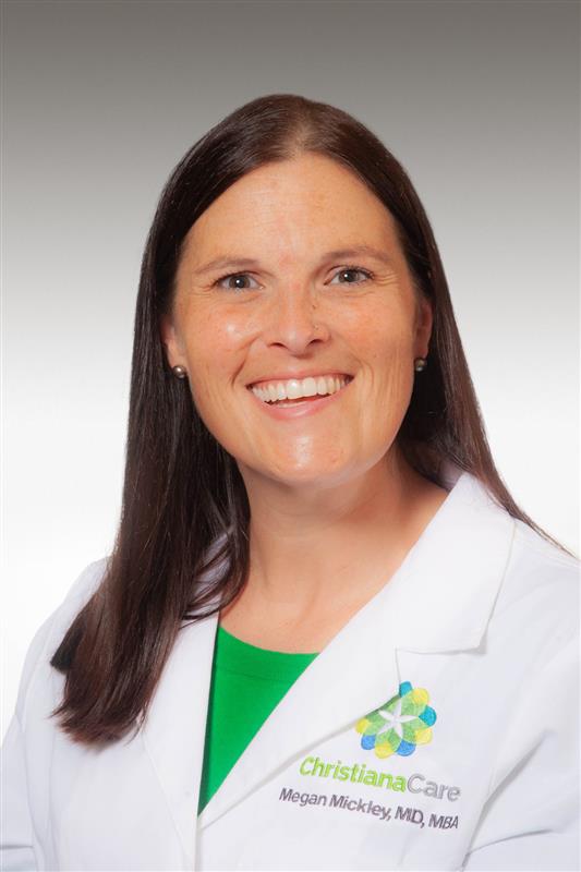 Megan Mickley, MD, MBA, Chair of Pediatrics at ChristianaCare