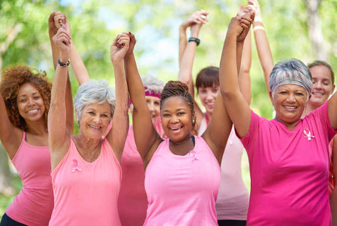 Successful group of female cancer survivors from the community. 