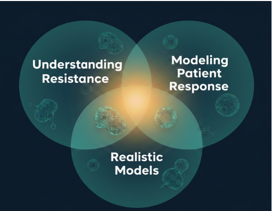 Diagram: Understanding resistance, modeling patient response, realistic models