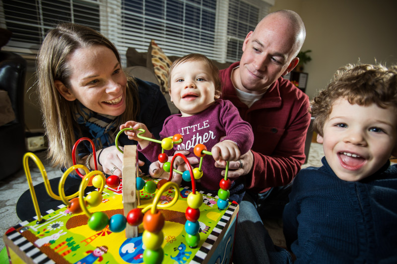 Family playing together