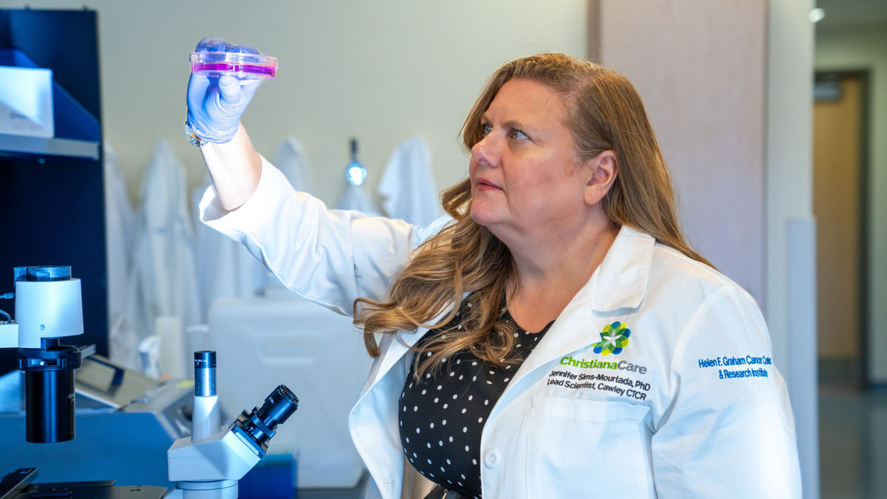 Portrait of Jennifer Sims-Mourtada, Ph.D.