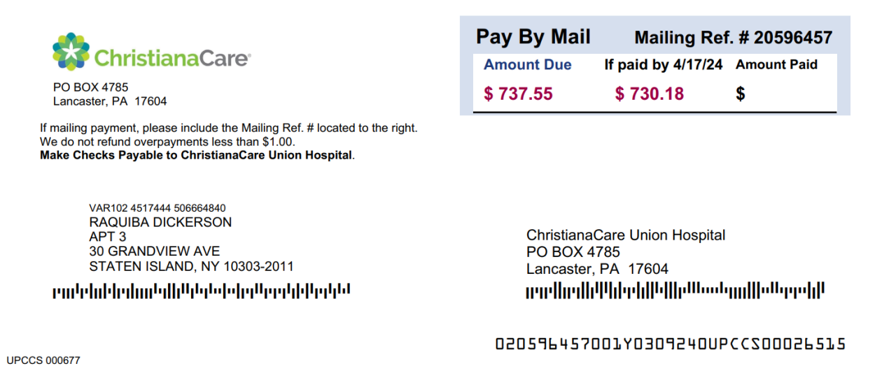 Payment Coupon: Cecil