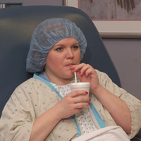 Surgicenter patient in post operative area