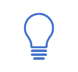 Icon showing a bulb